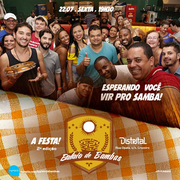 PatrickLommez's tweet image. O encontro do maior coletivo do #sambamineiro
22/07, 19h30, #BalaiodeBambas - a festa!

&amp;gt; sympla.com.br/balaiodebambas