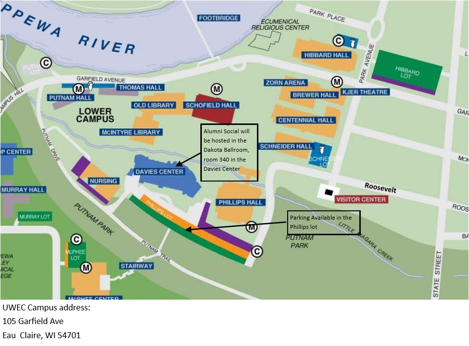 Looking forward to seeing everyone at the Alumni Social tomorrow! Starts at 6pm in the Dakota Ballroom in Davies