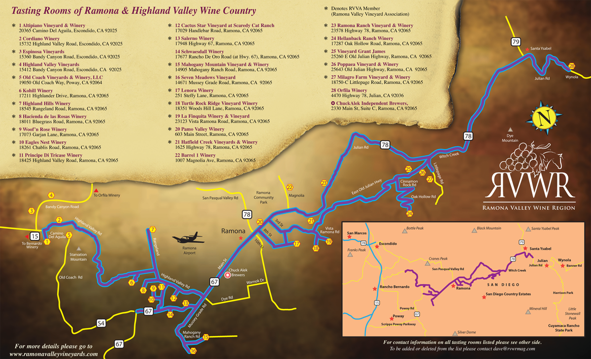 RVVAMarketing's tweet photo. Explore wine tasting in scenic Ramona Valley this weekend. Download wine trail map https://t.co/U9LtqogL7r https://t.co/c2eLzZjMmB