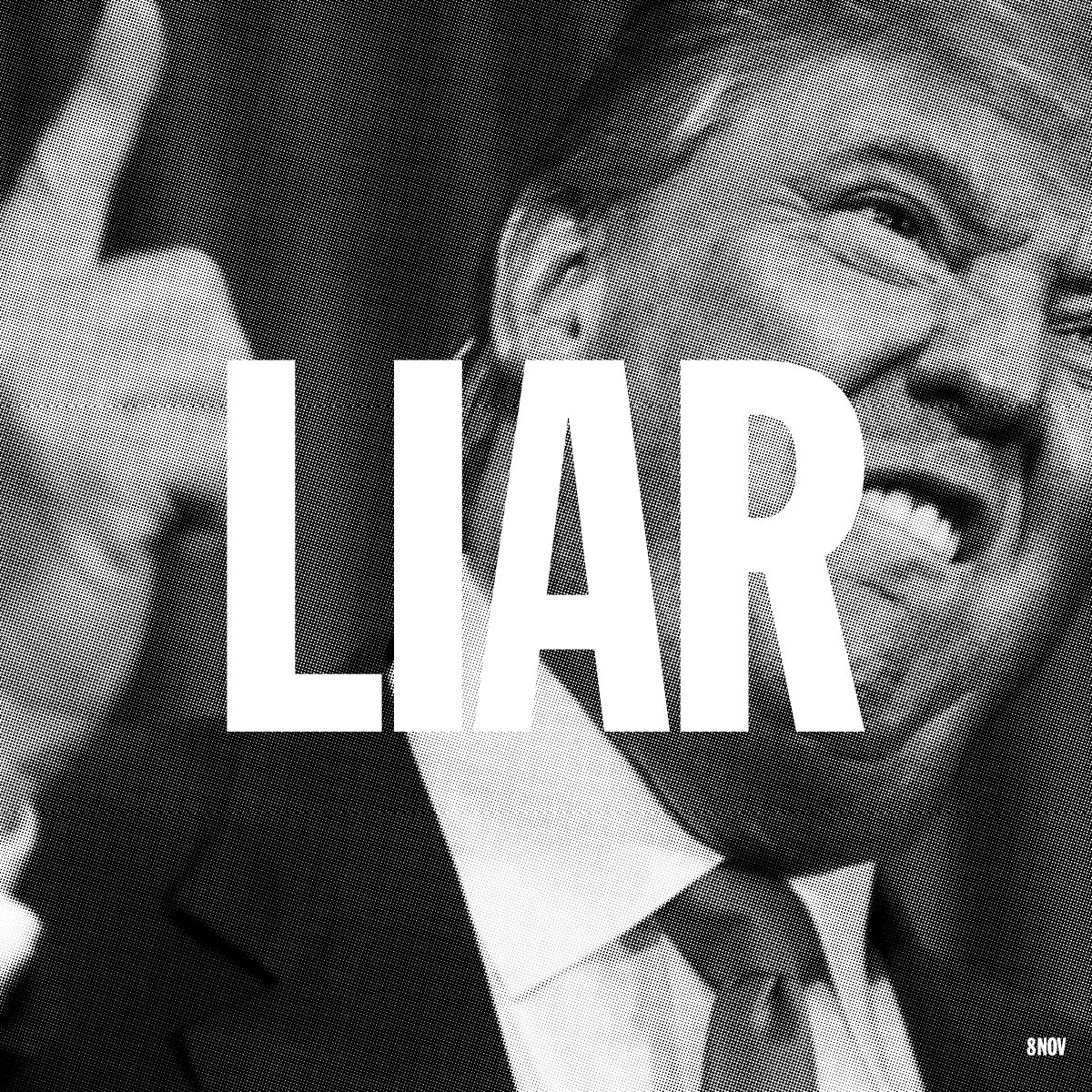 8thofnov's tweet photo. #LyingTrump thinks youβre stupid. Stand up and do something about it. #getoutthevote #8thofNov #betterthanthis https://t.co/5JUlO2Toza