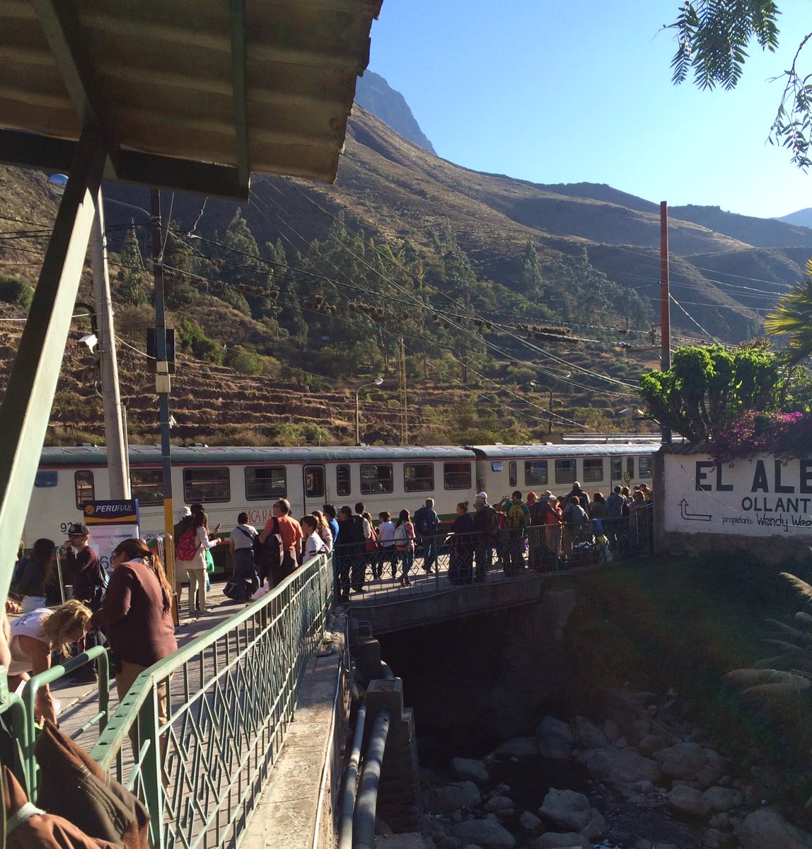 CombertonVC's tweet photo. #TenaciousTwelve Catching train up to Machu Picchu! Excited! https://t.co/cQI4zumT5w