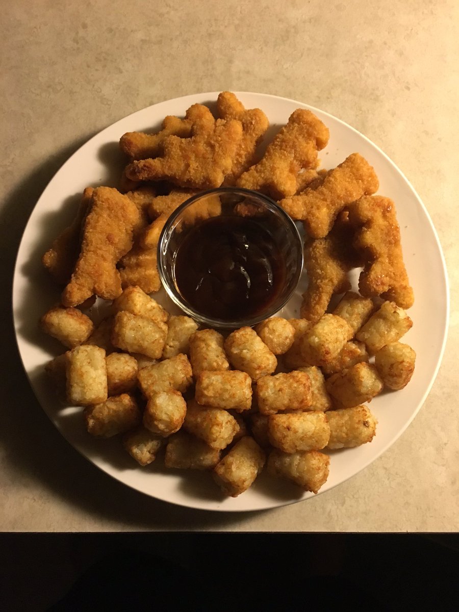 VortexCam's tweet photo. The meal of kings!!! #DinoChickenNuggets https://t.co/xC9n8PHsUx