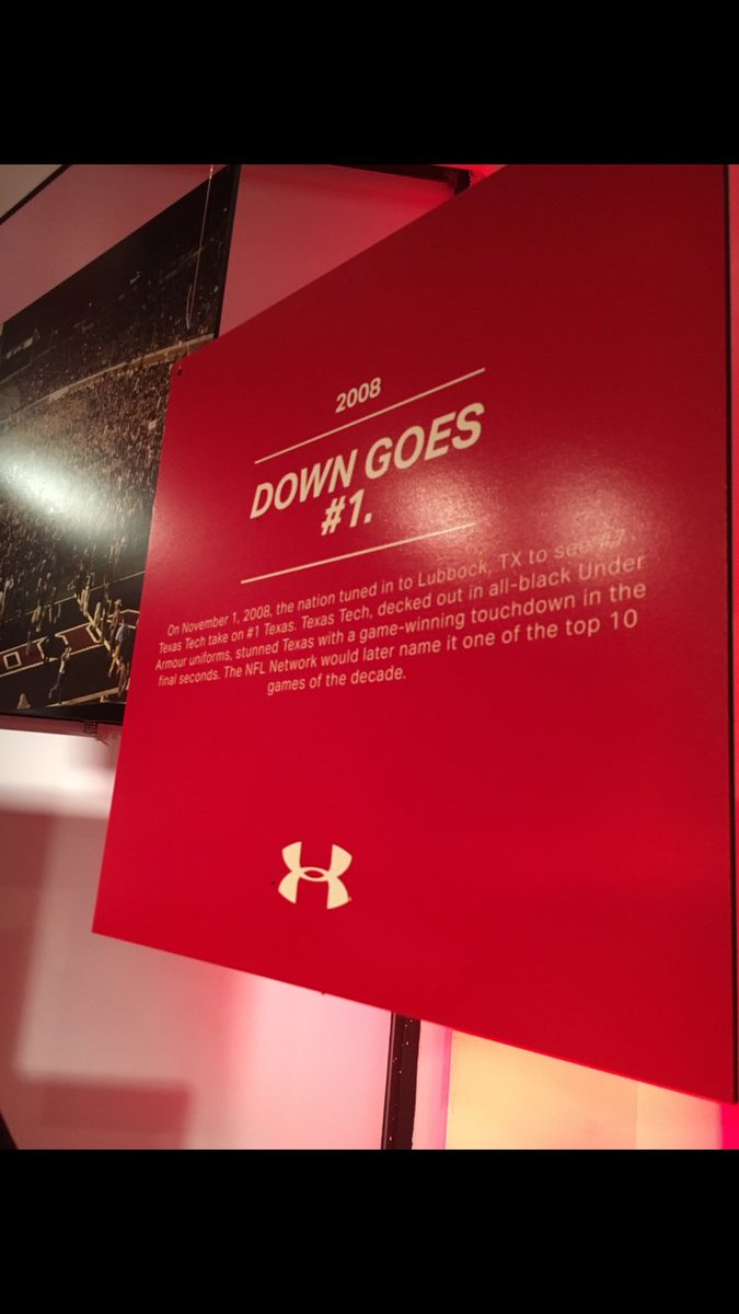 TTU_EQUIPMENT's tweet image. A closer look @UnderArmour @MikeMMcBride #TeamUA #20 #WreckEm
