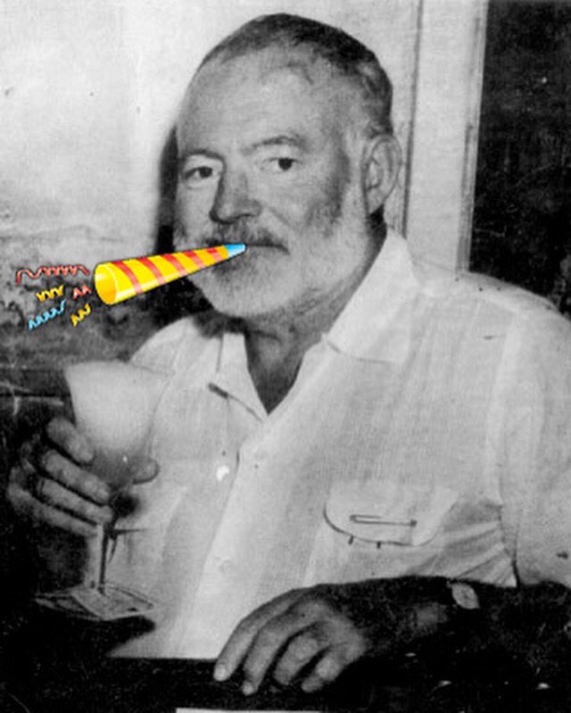CanaRumBarLA's tweet photo. Tonight is Hemingway's birthday and we're celebrating with daiquiris all night! Come join us starting at 5! https://t.co/pCfqqMkrUE