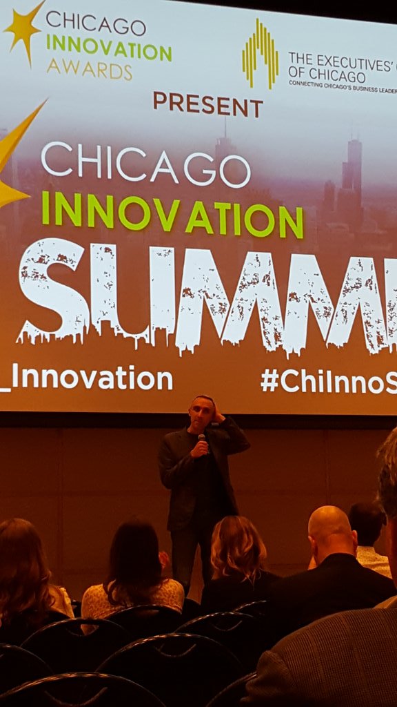 ChicagoChaCha's tweet photo. @samyagan speaks to how important it is that a company culture allows innovation & disruption #ChiInnoSummit https://t.co/RYVZPEHTrh
