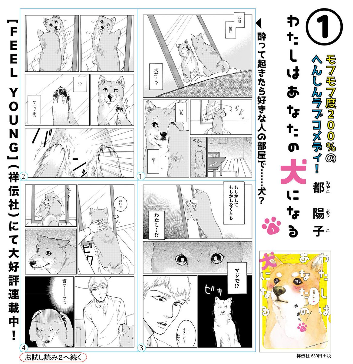 フィール ヤング編集部 わたしはあなたの犬になる 都陽子 は動物好き必読 好きな人はクールな同級生 フラれてヤケ酒してた女子が 気づいたら柴犬に変身 しかも 好きな人の家で目覚めて キーワードは 柴犬娘 好きな人はツンデレ フィール ヤング編集部 わたしはあなたの犬になる 都陽子 は動物好き必読 好きな人はクールな同級生 フラれてヤケ酒してた女子が 気づいたら柴犬に変身 しかも 好きな人の家で目覚めて キーワードは 柴犬娘 好きな人はツンデレ