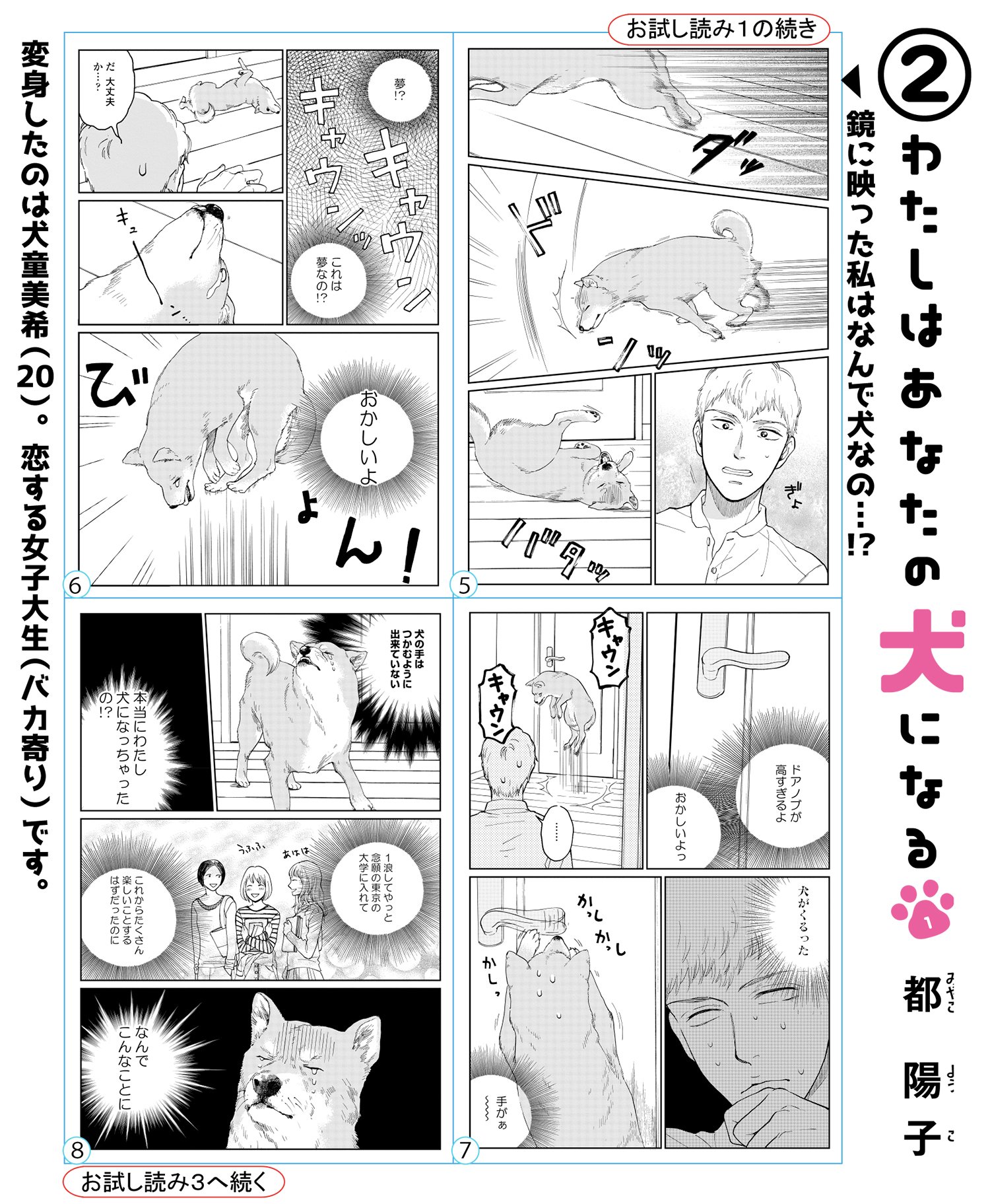 フィール ヤング編集部 わたしはあなたの犬になる 都陽子 は動物好き必読 好きな人はクールな同級生 フラれてヤケ酒してた女子が 気づいたら柴犬に変身 しかも 好きな人の家で目覚めて キーワードは 柴犬娘 好きな人はツンデレ