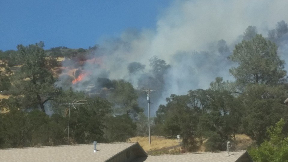 CAL_FIRE's tweet image. #BakerFire [update] near Copperopolis (Calaveras County) is now 40 acres. No homes threatened. Photo by Ken Watt.