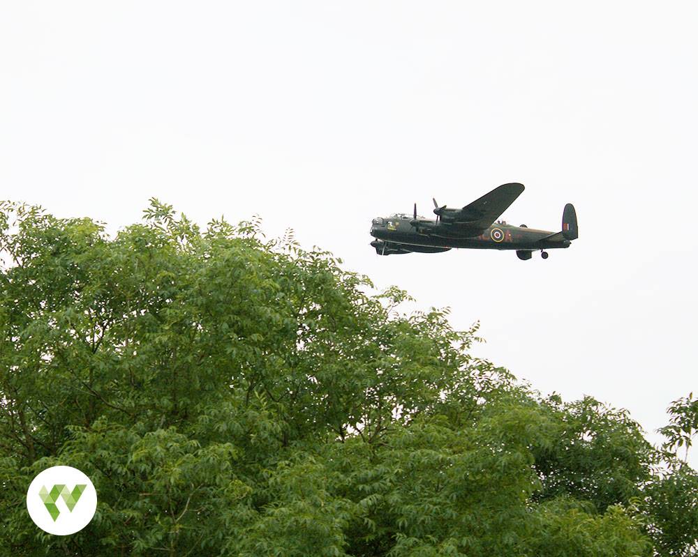 #LancasterBomber flying over the studio yesterday, doesn't get much better than this. #upperrissington #cotswolds