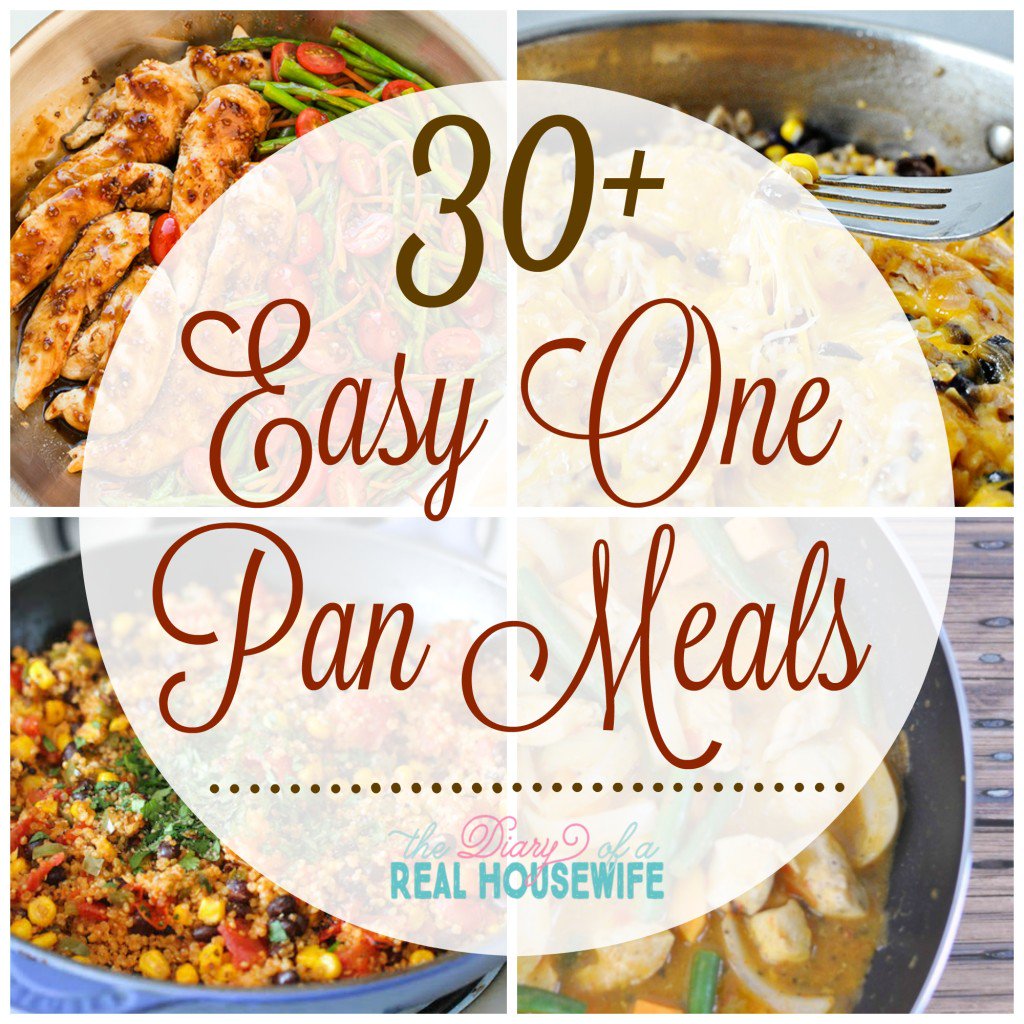 Less mess and less dishes! One pot meals you HAVE to try --> thediaryofarealhousewife.com/2015/10/one-pa… #recipes #onepanmeals