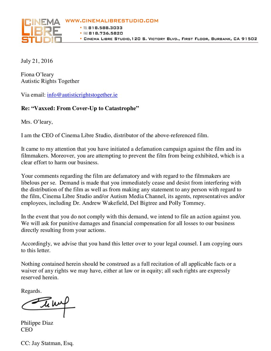 fionapettit71's tweet image. VAXXED AND WAKEFIELD THREATENING TO SUE AUTISTIC ADVOCATE!