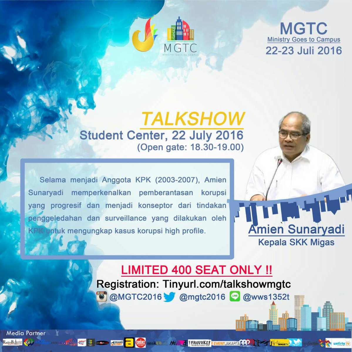 JANGAN LUPAKAN HARI INI!!
Talkshow MGTC at Gdg SC PKN STAN open gate 6.30 pm @himaspknstan <a href="/PajakSTAN/">IMP STAN</a> @FOKMA_STAN