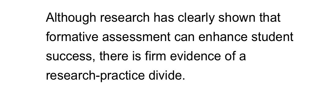 Formative #Assessment: Bridging the Research-Practice Divide #sd36csl #sd36learn ow.ly/c9qn302ucAL