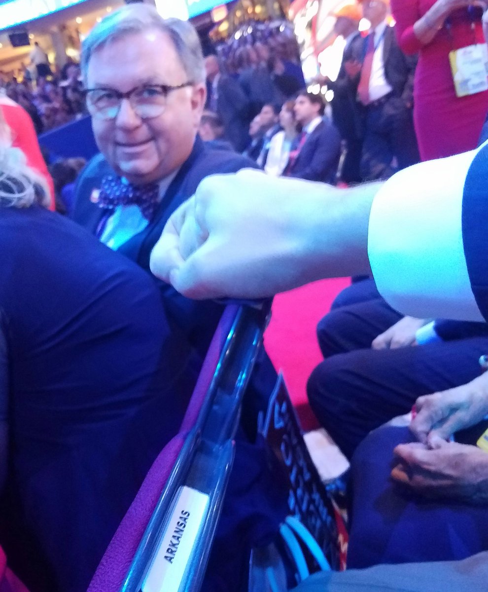 Fist bump with <a href="/RPAChairman/">Chairman Joseph K. Wood</a> on convention floor #RNCinCLE #ARGOP