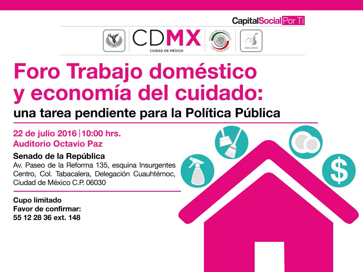senadomexicano's tweet photo. Mañana será el foro “Trabajo doméstico y economía del ciudadano; una tarea pendiente para la Política Pública” https://t.co/qh46ePHBOF