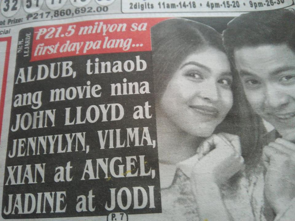 phenomgirl10's tweet photo. IMAGINE YOU AND ME
BOX OFFICE SUCCESS

#ALDUBGetThemLolaTini https://t.co/1stVMLUOR6