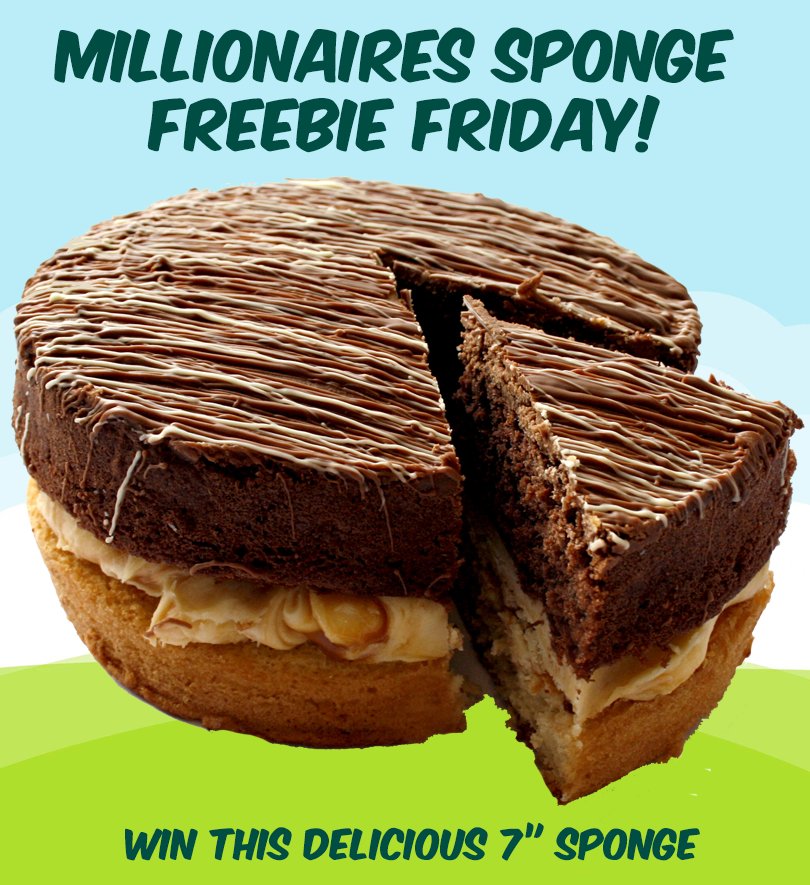 Here's a #freebiefriday for you!
Follow <a href="/SpongeCakesLtd/">Sponge Cakes</a>, like &amp; RT. Winner announced Monday...
Good Luck!