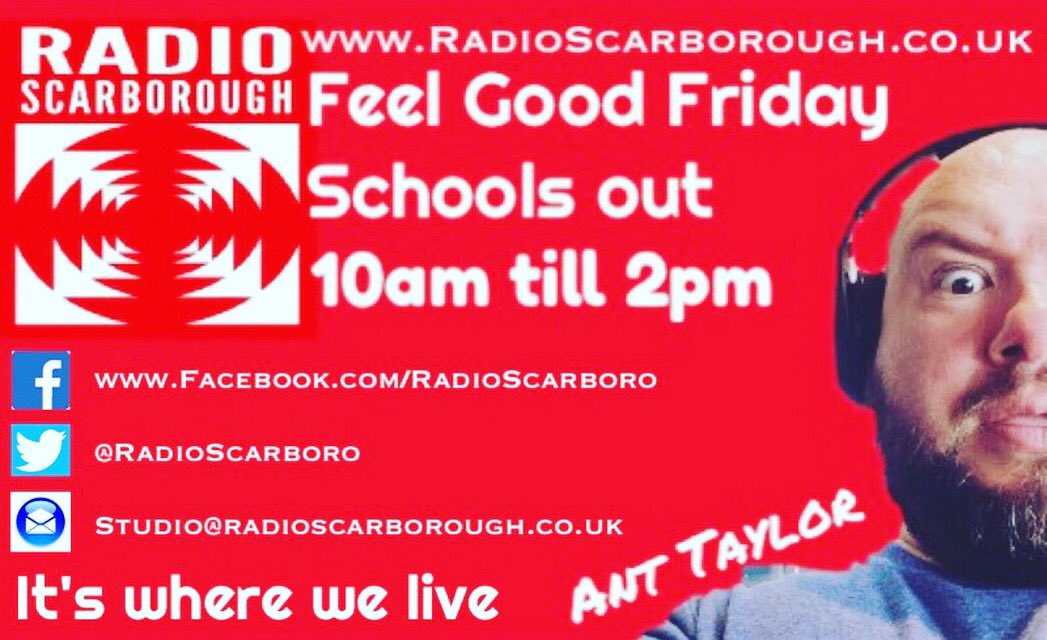 radioscarboro's tweet photo. It's #FeelGoodFriday &amp; Ant's in from 10am, it's the last day of School so what your best school  memory #Scarborough https://t.co/QlvGIt83Wa