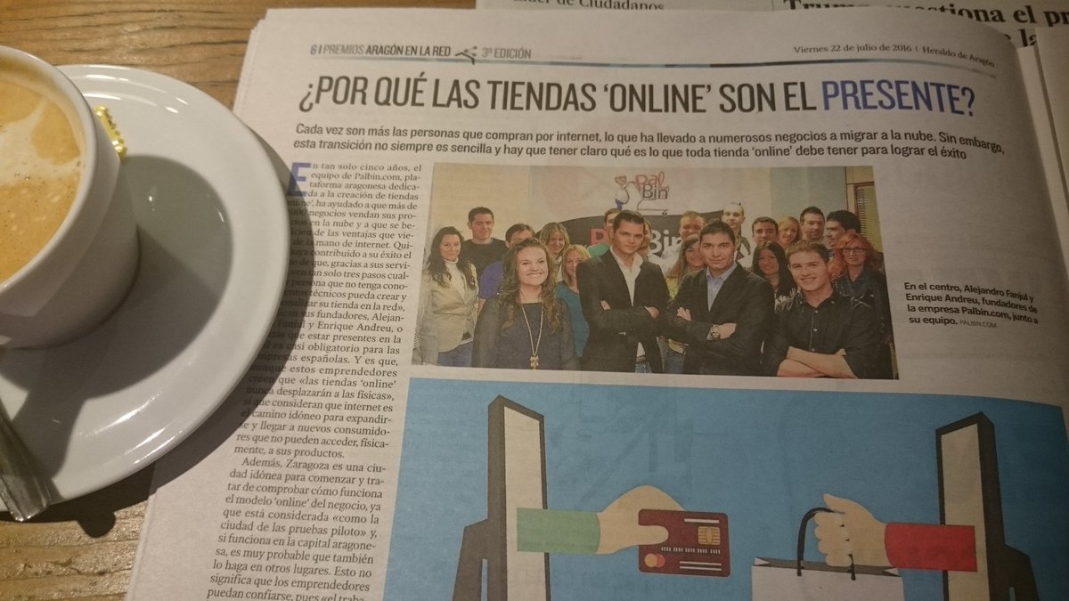 Hoy desayunamos leyendo el <a href="/heraldoes/">Heraldo de Aragón</a> con las claves para triunfar online de nuestros amigos de <a href="/palbin_com/">Palbin.com</a>
