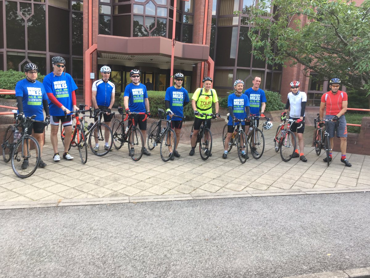 Redsmail's tweet photo. #MerseyMiles 72 miles cycling running &amp; walking raising money for @BBCCiN Chester to Liverpool to West Kirby &amp; back https://t.co/j3zoDYQNZv