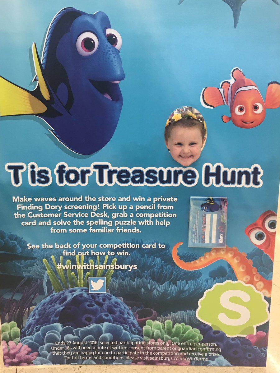 robboooox's tweet photo. #winwithSainsburys just keep SWIMMING! https://t.co/FwLFiaS151