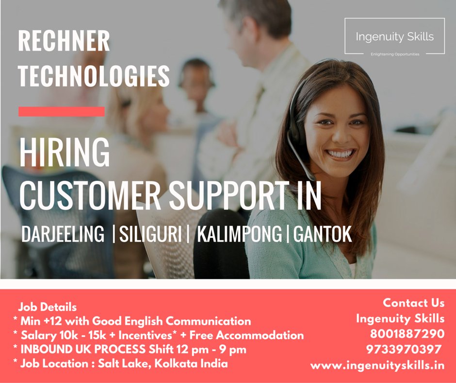 ingenuitysc's tweet photo. #Hiring for #International #Customer #Support #Kolkata #2016
APPLY NOW
https://t.co/KyeT3UEqPA https://t.co/O5LxXjwb1w