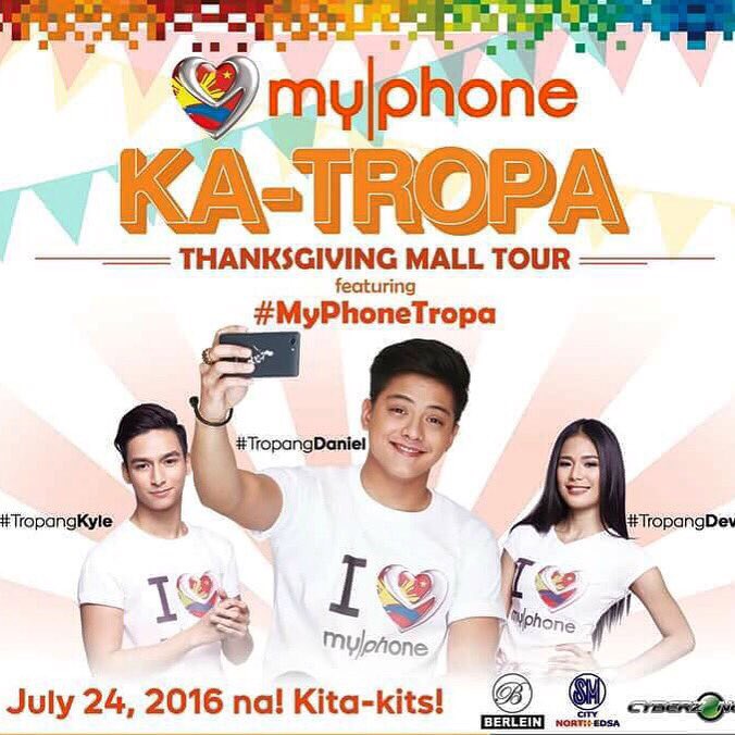 imdanielpadilla's tweet image. Magkitakita po tayo ngayong linggo na mga #MyPhoneKaTropa SM North EDSA Cyberzone
