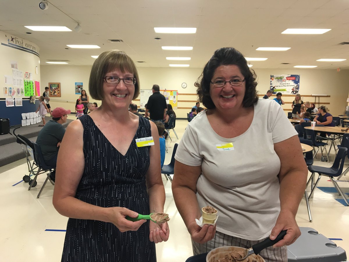 CampbellSchool's tweet photo. Great seeing everyone at the first annual Campbell Ice Cream Social!  Thank you to all that helped out tonight! https://t.co/wQTWPErxnX
