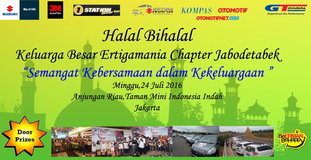 ertigamania's tweet photo. Halal Bihalal Erman Jabodetabek @otomotifweekly @kompascom @1_Station_id .Be There !! https://t.co/8Wh9svN1tM