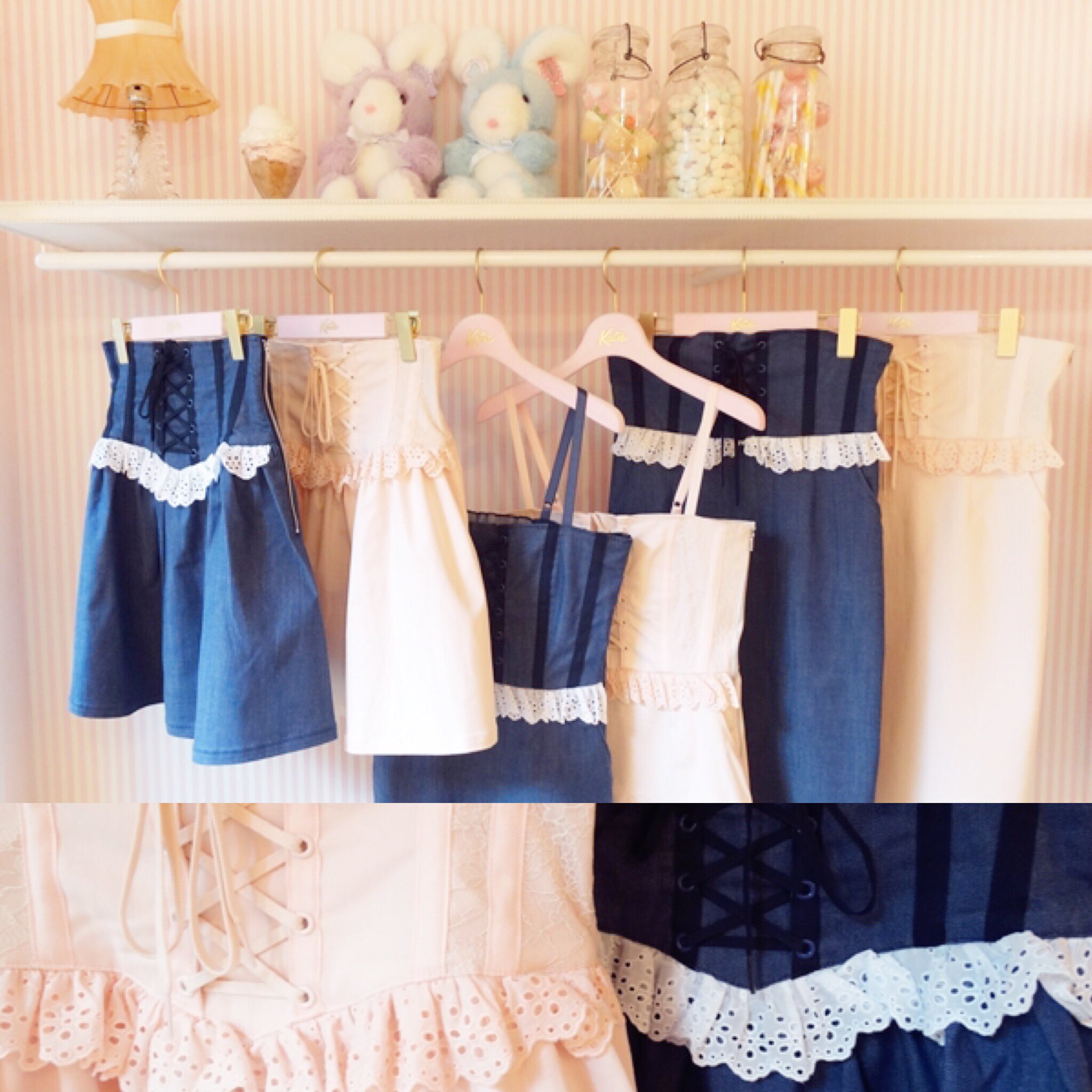 Katie ケイティ CAFE CHIC スカート ハイウエストスカート 美品 katie CAFE CHIC ハイウエストスカート ケイティ