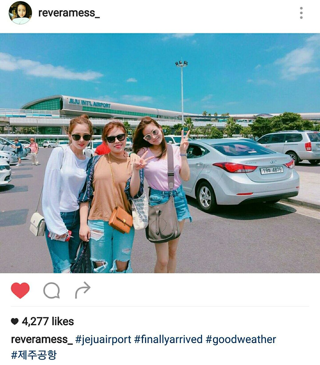 KSora_IFC's tweet image. [IG] 160722 Kang Sora Instagram update reveramess_:  #jejuairport #finallyarrived #goodweather 
#제주공항