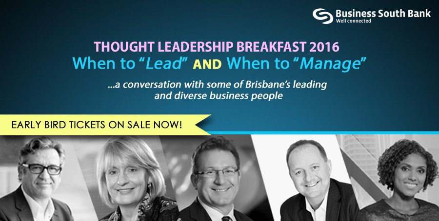 BusinessSthBank's tweet photo. Early bird tickets selling fast for our 2016 Thought Leadership Breakfast! Get yours now https://t.co/iNzhSpntSs https://t.co/BNKWaRlCgV