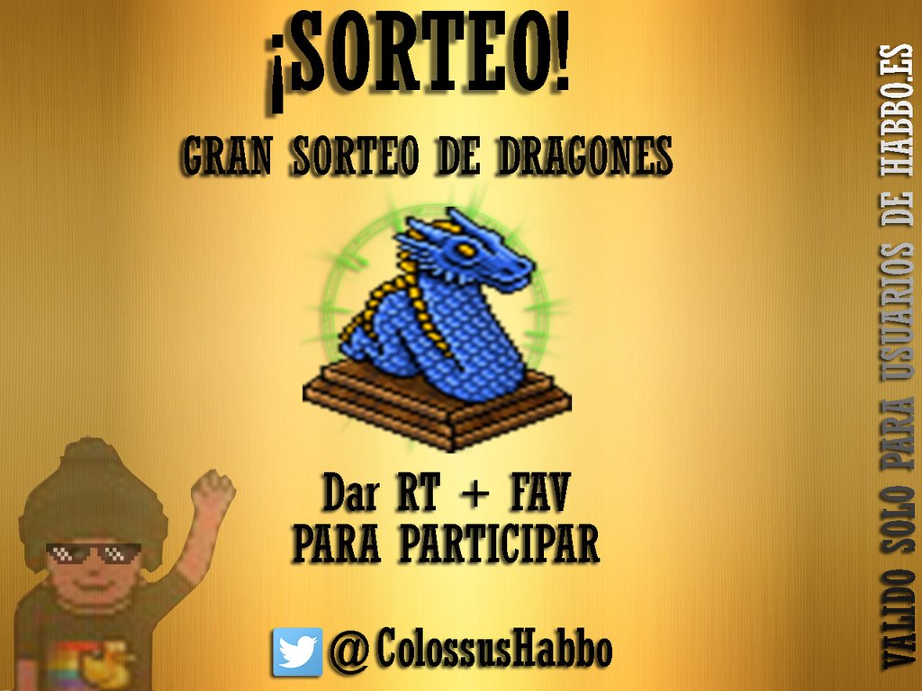 ColossusHabbo's tweet photo. SORTEO DE DRAKOS AZULES!!! QUIÉN QUIERE ? RT + FOLLOW fav <3 @BelindaHabbo https://t.co/icIBpqpDeY