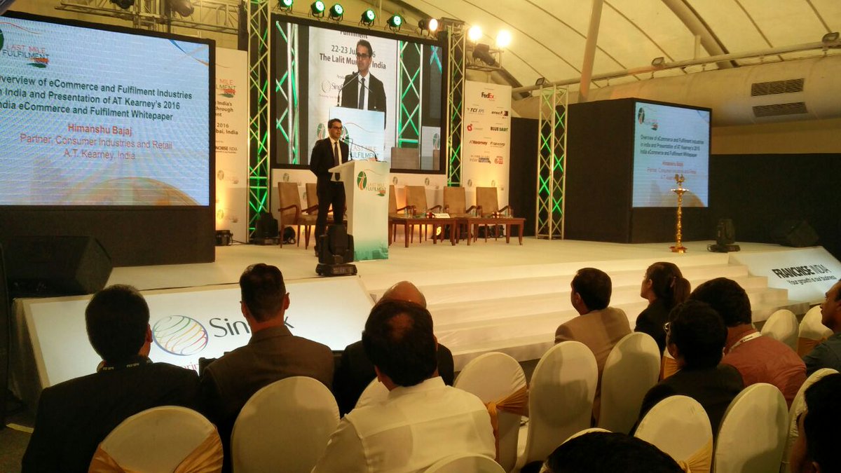 LMF_India's tweet photo. Opening presentation by Himanshu Bajaj, @ATKearney India on Overview of eCommerce. #LMF_INDIA https://t.co/Ha5DcwSVNC