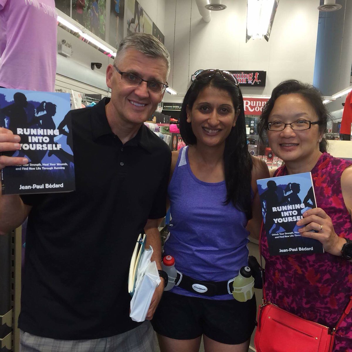 mswadia's tweet photo. Get your copy of 'Running Into Yourself' by Jean-Paul Bedard! Can't wait to read this, @RunjpRun #runjprun #jpsteam https://t.co/sd552umv57