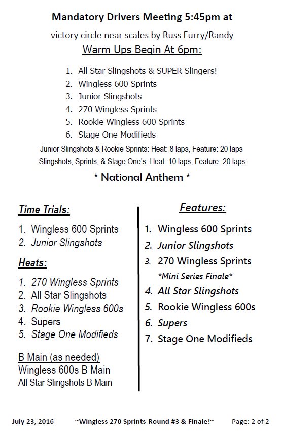 HamlinSpeed's tweet photo. THis week at @HamlinSpeed- 270 Wingless Sprints! $500/win Download to your smartphone!  Let's go racing #HamlinStyle https://t.co/YobxY1YAge