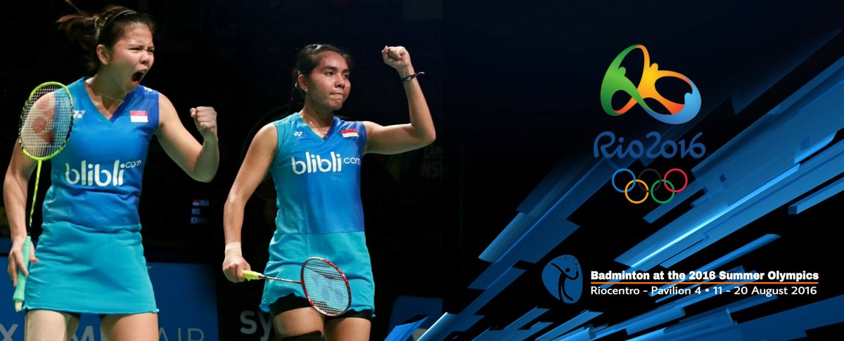 Semoga Greysia/Nitya mampu mencetak sejarah di #OlimpiadeRio 2016 sbg WD Pertama Penyumbang Medali dari Bulutangkis.