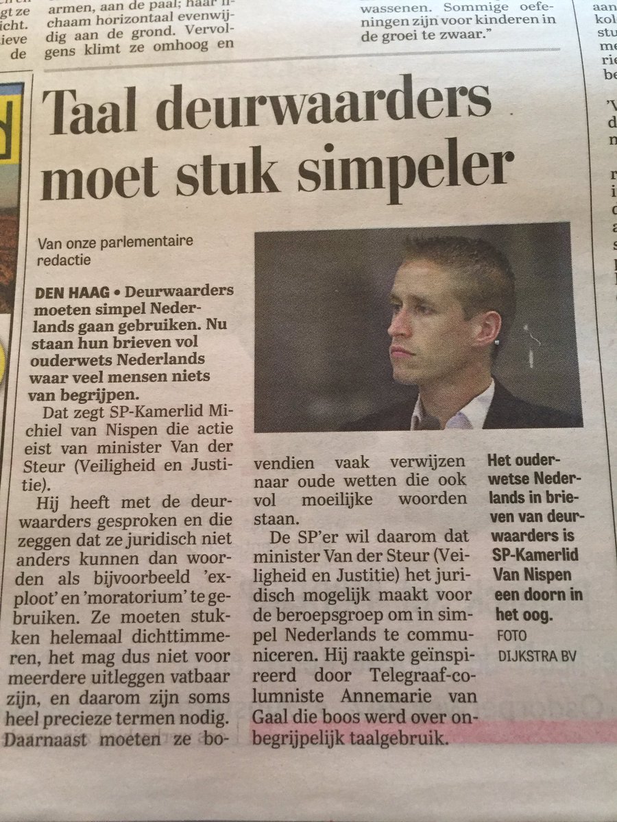 #deurwaarders kunnen er toch niets aan doen dat er steeds meer #analfabeten en #laaggeletterden zijn.