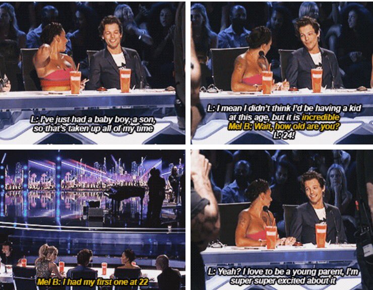 1Dupdatingyou's tweet photo. Louis talking about Freddie during a break on America’s Got Talent https://t.co/CWA1nYTTsQ