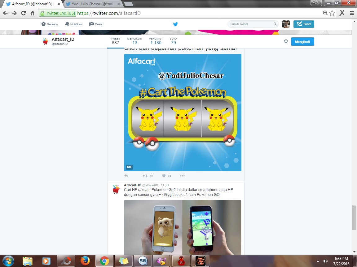 dieliatin's tweet photo. @alfacartID Hay @Jsetya_ @Nyailulu @disumap @kangpep @icung22 Yuk Follow @alfaonline_ID &amp; Ikutan SS #CartThePokemon https://t.co/YuIY65QacL