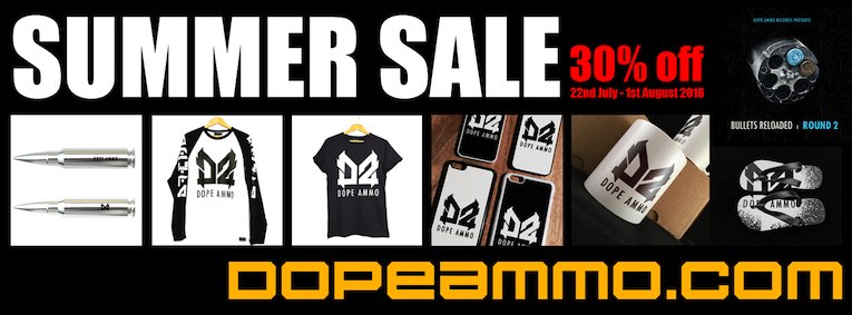 DopeAmmo's tweet image. DA Summer Sale - 30% Off !!  #DopeAmmo  #Merchandise  #30%  #OffEverything dopeammo.com/summer-sale-30/