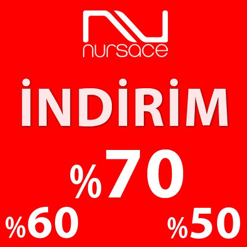 %70'e varan Nursace indirimini kaçırmayın!
Online alışveriş için: nursaceshop.com
