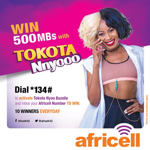 africellUG's tweet photo. WIN 500MB DATA EVERYDAY!
Visit our Facebook Page to find out how to win! #TokotaNyoo #Win500MB #AfricellUganda https://t.co/zlEvcwaC17