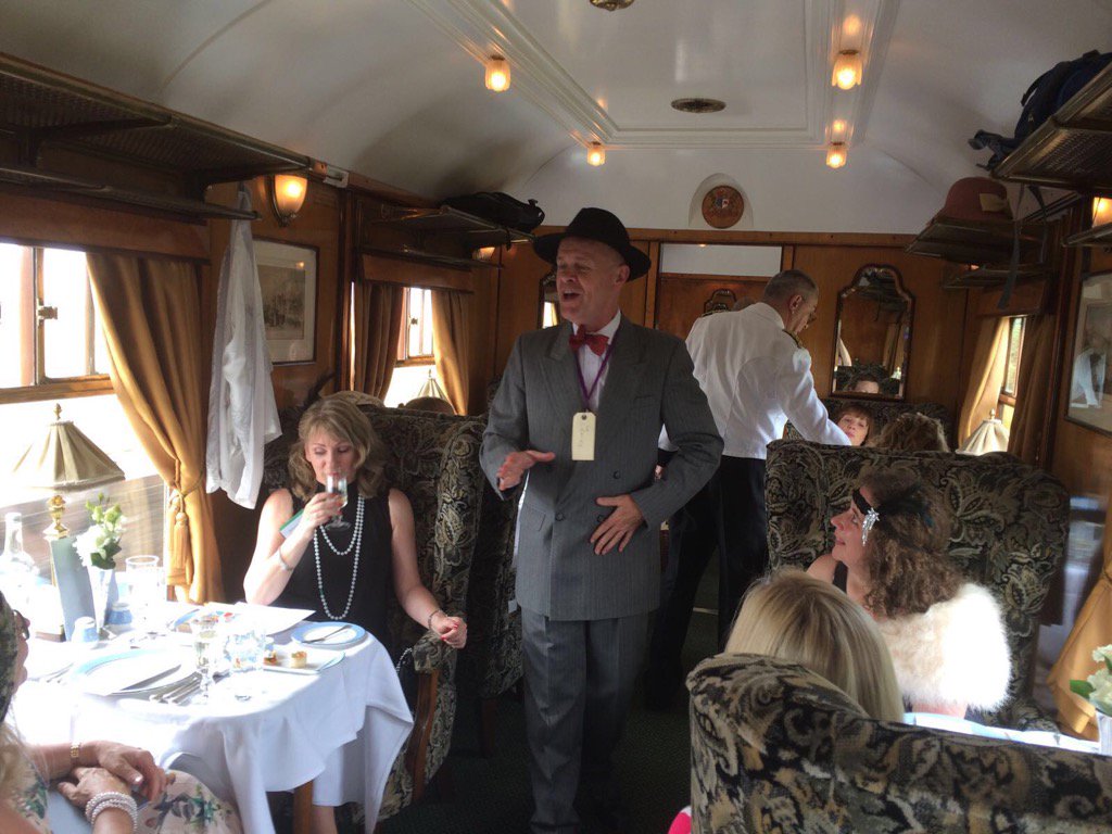Murder Mystery in full swing on the classic <a href="/belmond/">Belmond</a> Pullman train <a href="/AitoAgents/">Aito Agents</a>