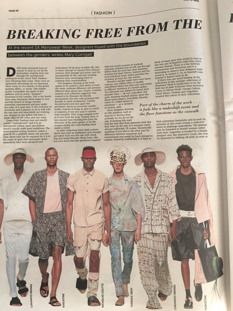 Thank you <a href="/sundaytimesFW/">Fashion Weekly</a> and <a href="/MaryCorrigall/">Corrigall & Co</a>