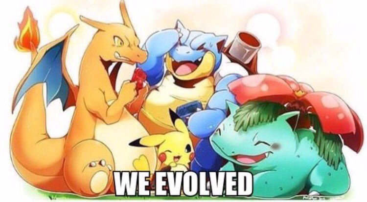 ThePokemonStop's tweet photo. WE EVOLVED https://t.co/pzceumRt3E