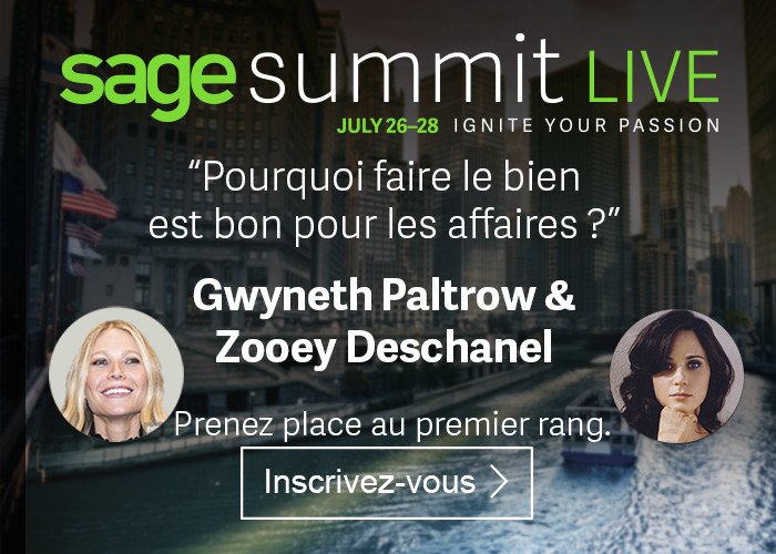 SageFrance's tweet photo. Envie de connaître les clés de succès de Gwyneth Paltrow et Zooey Deschanel ? Inscrivez-vous!https://t.co/F2XxndDCjI https://t.co/twTwuLeSDx