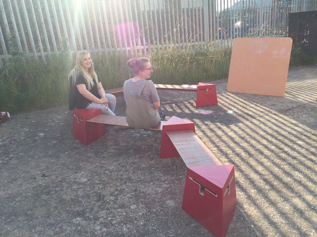 _OwenGriffiths_'s tweet photo. Workshop seating & orange boards made by Eifion Porter for Commision @CartrefiConwy @CallLlandudno #workshopkit https://t.co/dvRVu5Um8a
