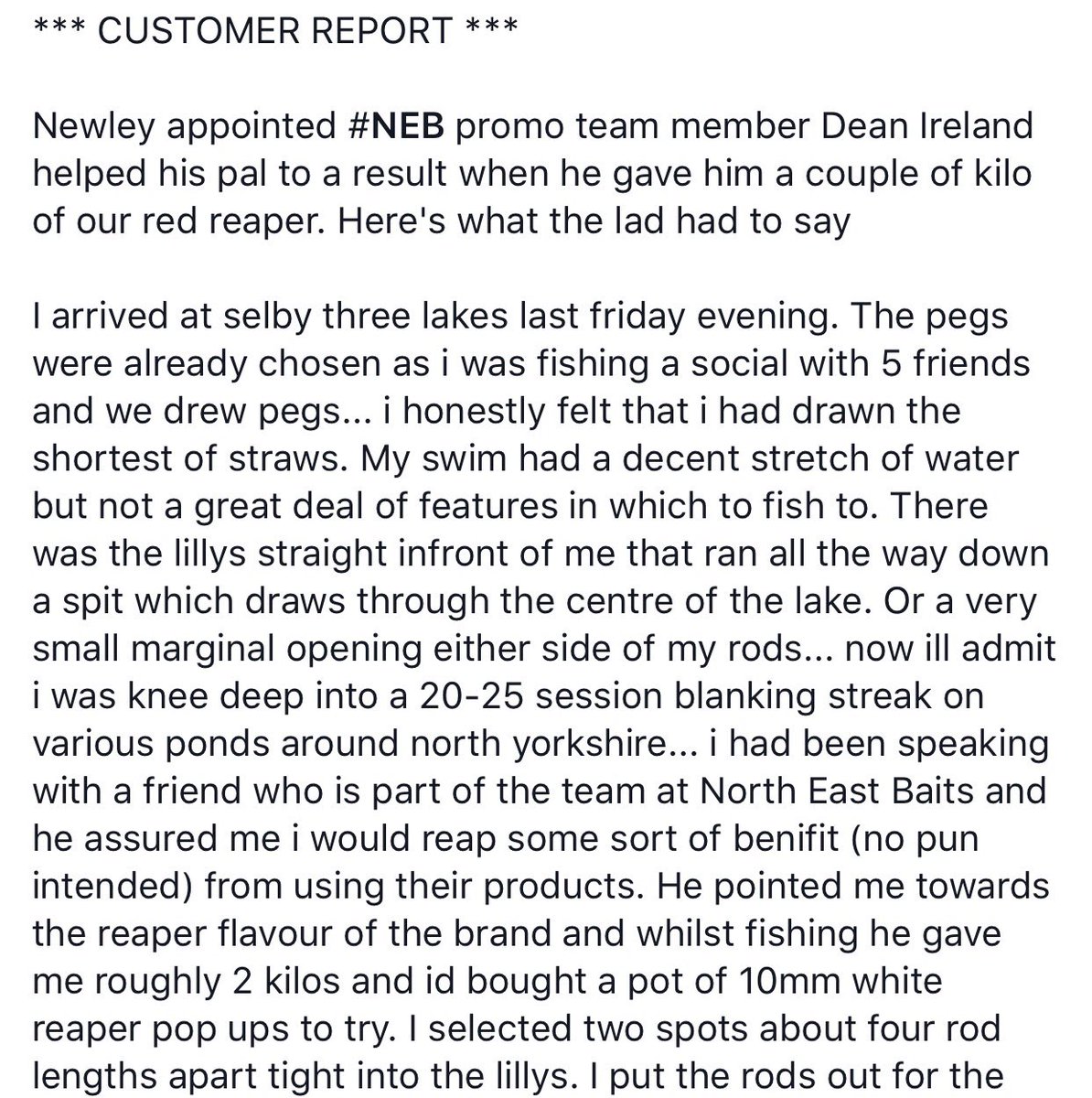 NorthEastBaits's tweet photo. #CustomerReport https://t.co/wjgkpY9MqE