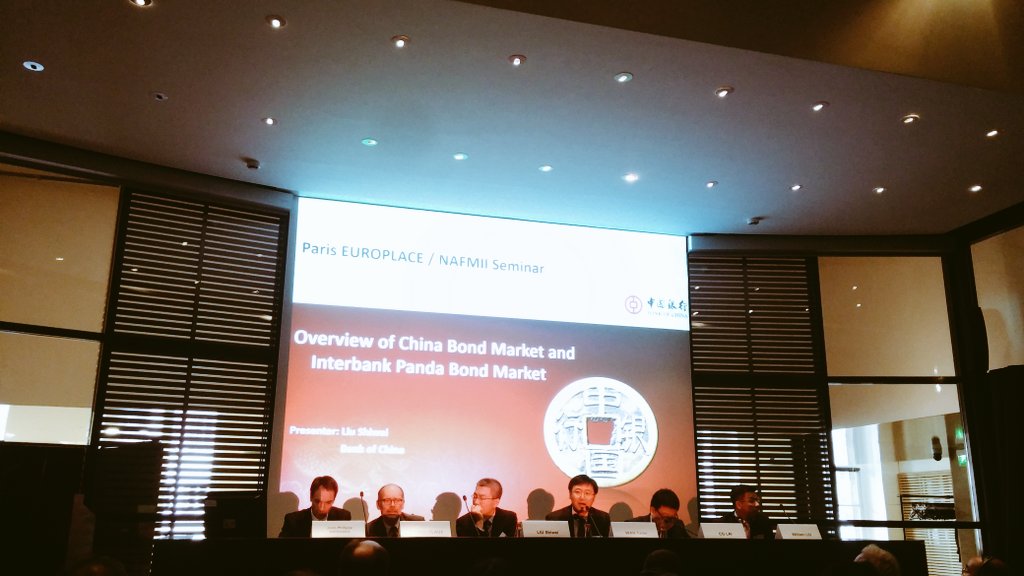 periclesinsight's tweet photo. #Séminaire Paris #EUROPLACE/#NAFMII pour échanger les opportunités sur les marchés #obligataires français et chinois https://t.co/WePxyoNtNT